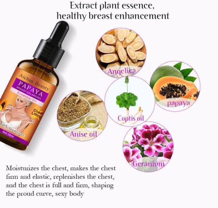 Papaya Breast Enhancement Oil – Natural Lift, Firmness & Fullness Serum